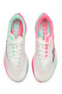 QIAODAN - FEIYING PB6.0 AURORA PINK SMART GREEN - FEMININO