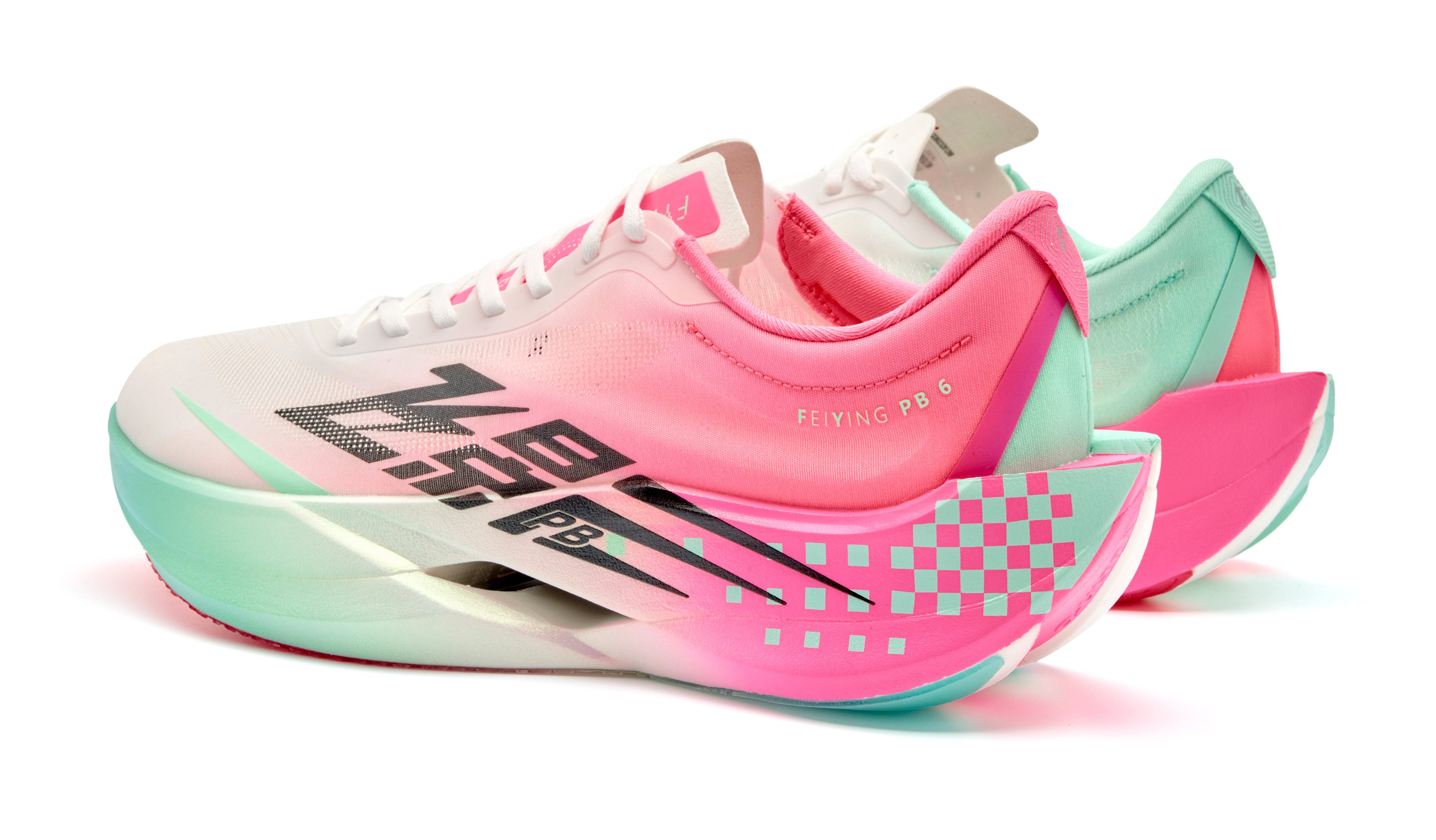 QIAODAN - FEIYING PB6.0 AURORA PINK SMART GREEN - MASCULINO